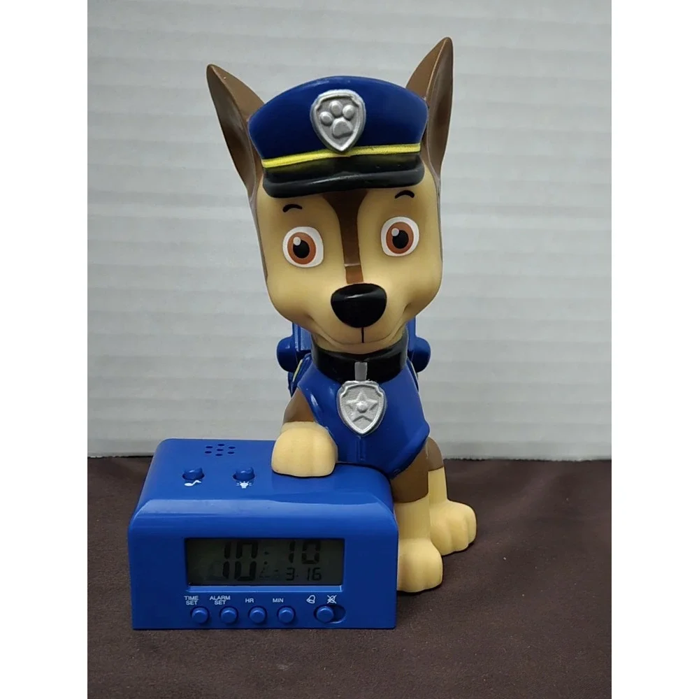 Paw Patrol Chase Night Light And Alarm Clock. Works As It Should
